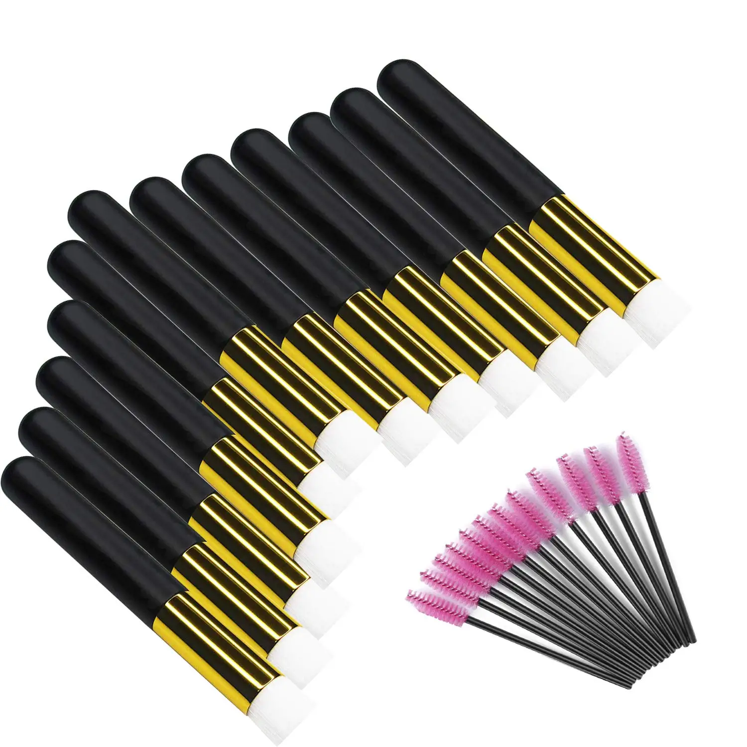 eco friendly wholesale makeup tool plastic mascara wand bamboo eyelash cleaner brush