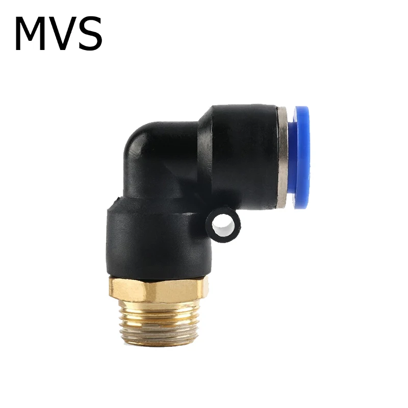 Cheapest Price PL  Thread L Type 6mm Pneumatic Parts One Touch Elbow Pneumatic Hose Fitting Connector