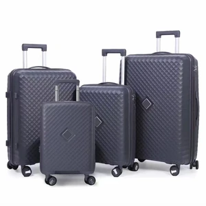 Unisex Luxury 4-Piece PP Luggage Set Customized Simple Carry-On Suitcase TSA Airport Travel Spinner Caster Direct Factory Supply