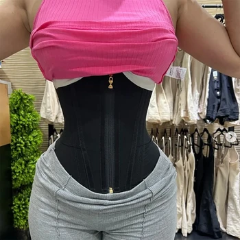 Fajas Colombian Slimming Custom Body Shaper Waist Trainer Corset Tummy Fat Burner Abdominal Tightening Postpartum Belt Shapewear