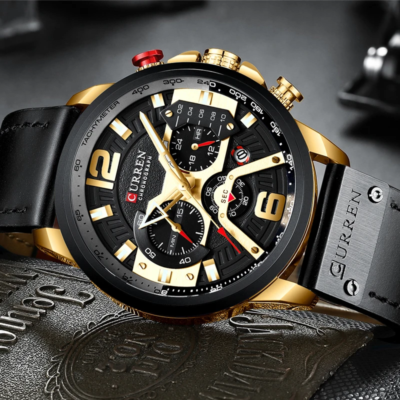 CURREN 8329 Top Brand Watch Men Watches Brand Your Own Luxury 2020 Watches Men Chronograph