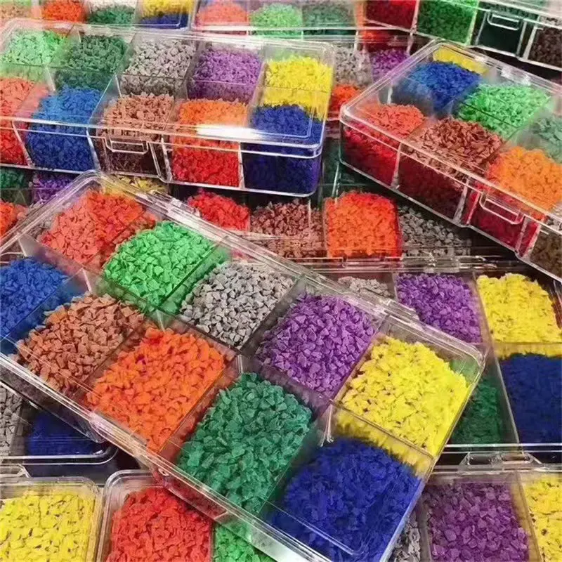 Skyjade EPDM Rubber Granule 4-6 Mm Colorful Rubber Granule 10%-20% Glue Content Rubber Granules for Artificial Grass