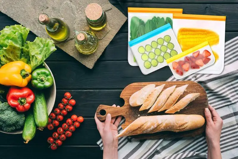 Custom Printed Reusable Bags Airtight Seal Food Preservation Reusable