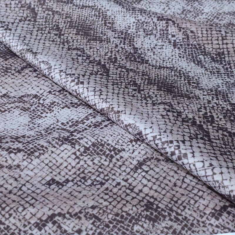 Sublimation 4 Way Stretch Polyester Spandex Snakeskin Stretch Fabric for Yoga Tights