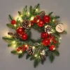 45cm wreath (send hook battery string)