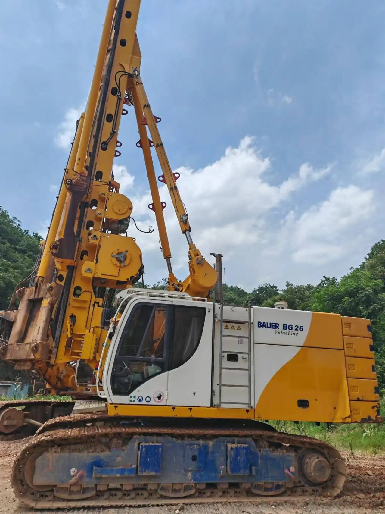 Foundation Piling Used Bauer BG26 BG30 Rotary Drilling Rig Crawler Mounted Drill Rig Machine