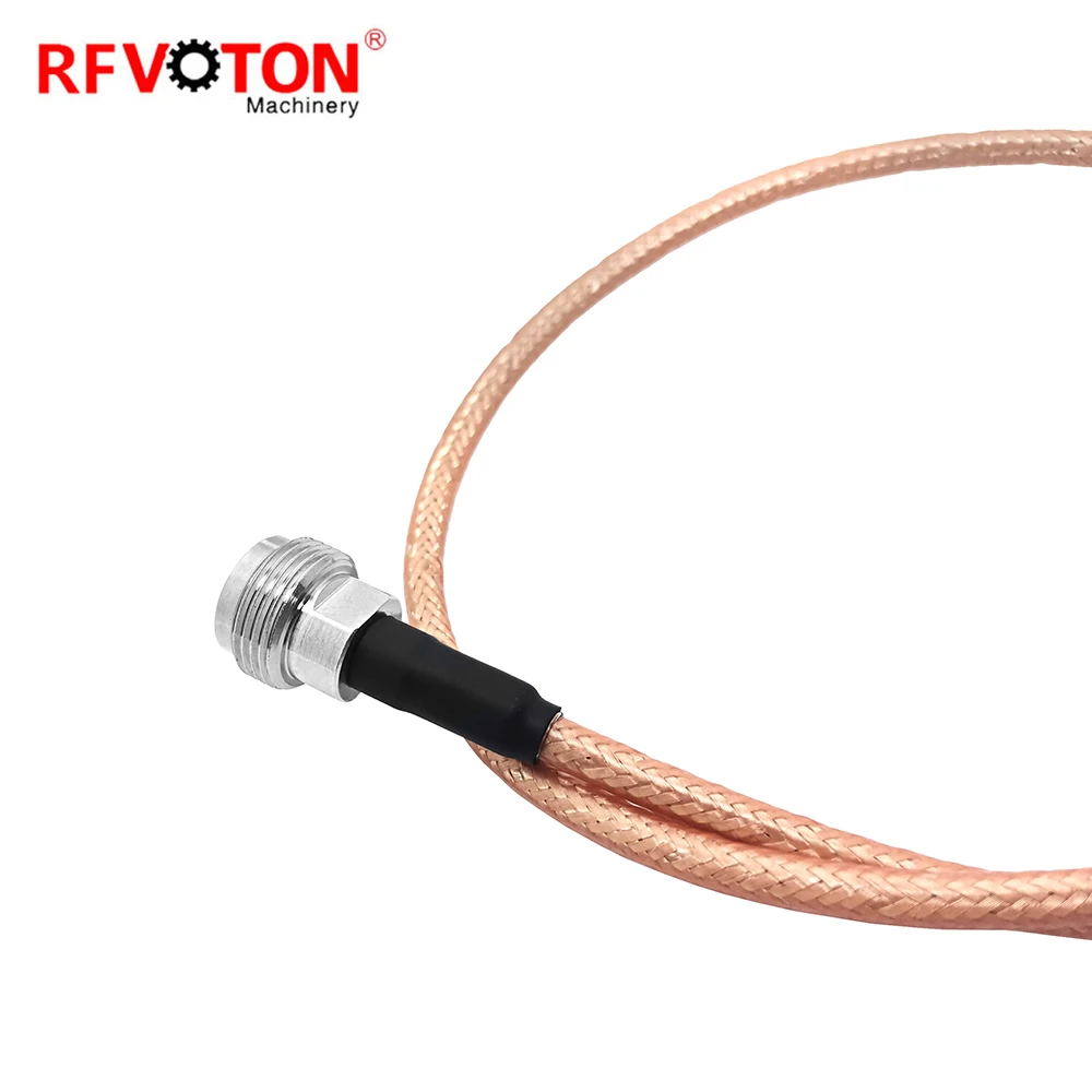 Factory Supply N Male Plug to n  Female Jack Hembra Socket Rg142 Cable Jumper Cable Assembly in Stock 15cm Rohs