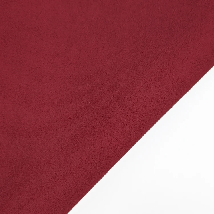 Hot Selling Solid Italy Knitted Suede Fabric, 92 Polyester 8 Spandex Material Scuba Suede Fabric for Shirt/ supplier