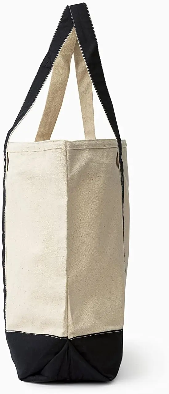 Customized Ladies Single Shoulder Canvas Tote Bag Fashionable Cotton Canvas with Plain Print Logo Reusable for Gift Shipping manufacture