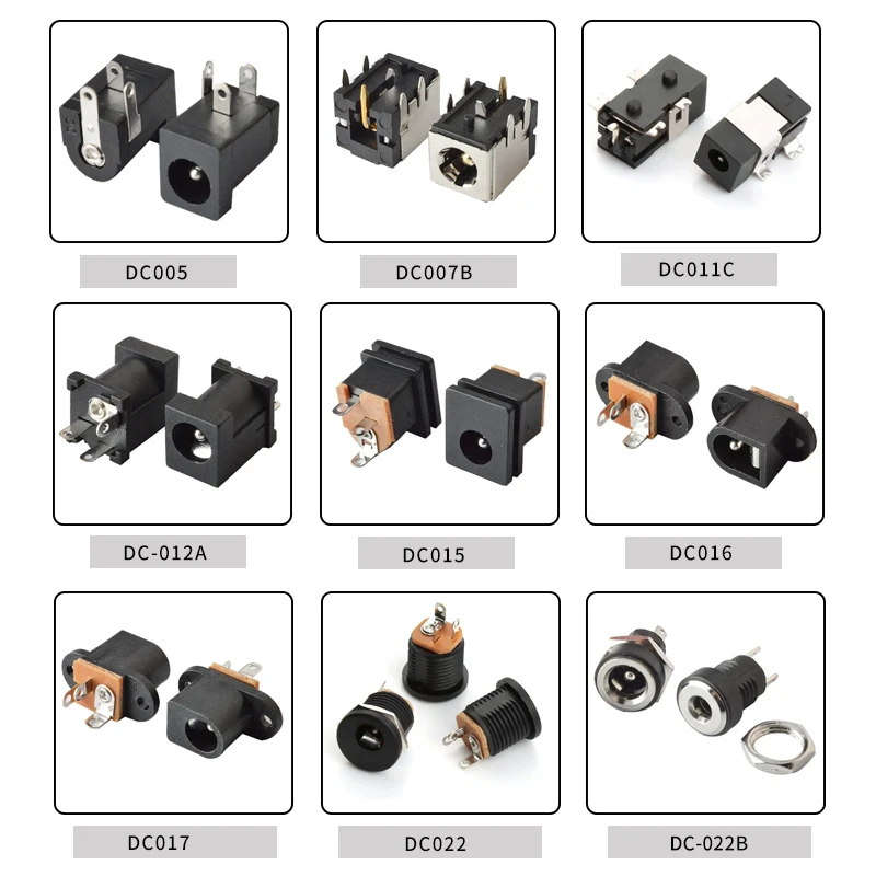 DC-025M 2.0mm DC Power Jack Female Socket 5.5*2.1mm DC Charge Jack Connector Product Category