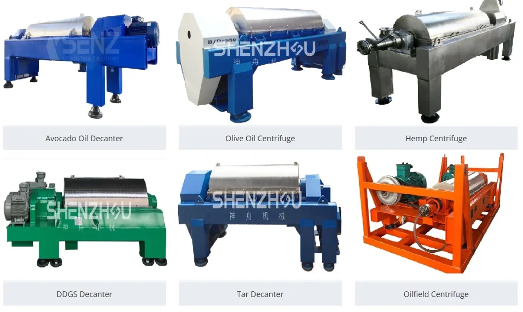 Horizontal Automatic Continuous Oilfield Drilling Mud Centrifuge