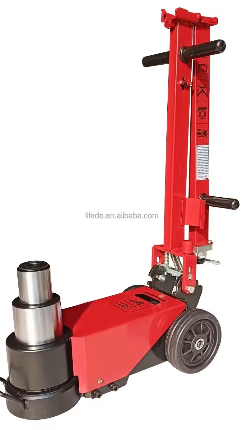 60ton Pneumatic Air Hydraulic Jack Truck/bus Lift Trolley Jack Air