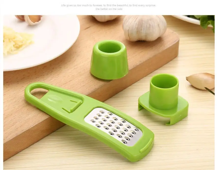 Creative Plastic kitchen gadgets wholesale cheese slicer multi kitchen grater ginger grater plastic garlic press