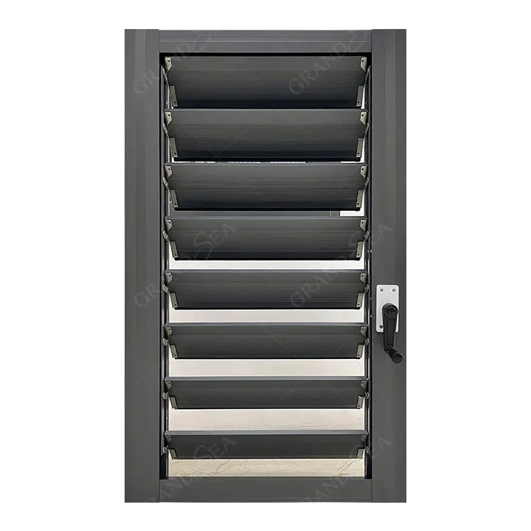 Modern Jalousie Window Glass Prices Aluminum Frame Adjustable Glass Louver Windows Aluminium Louvre Shutter Window