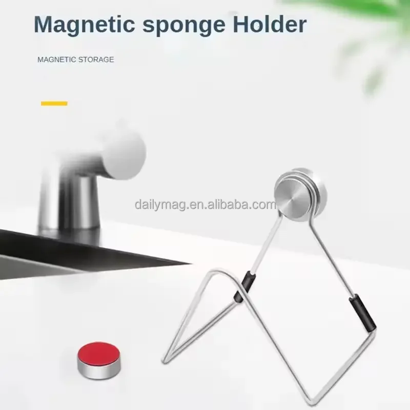 Magnetic Sponge Holder for Kitchen Sink - Durable & Efficient
