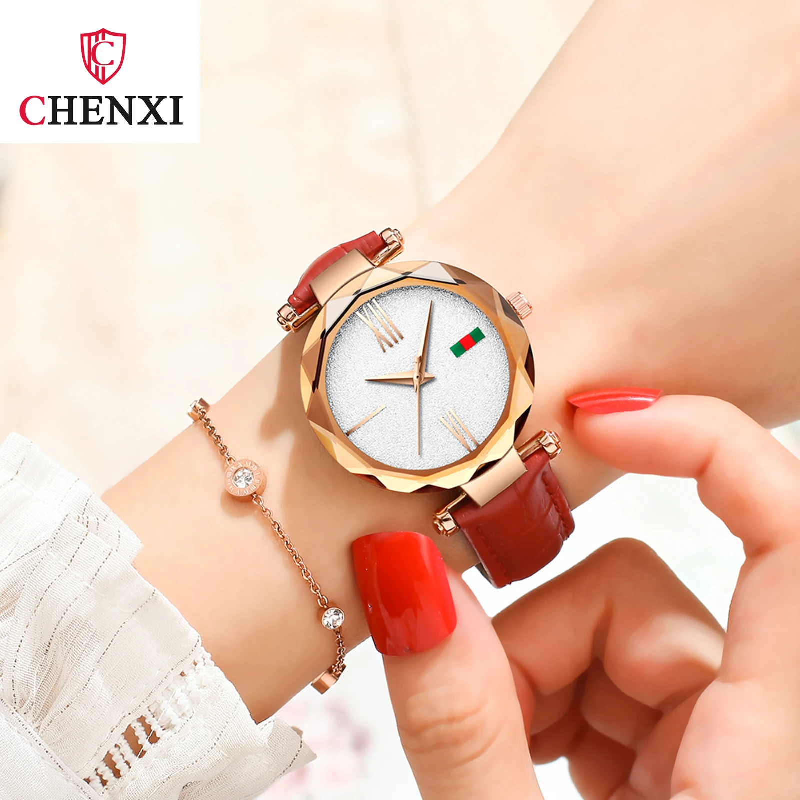 red waterproof watch