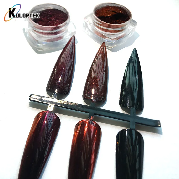 Kolortek Chrome Red/Black Chameleon Pigment Powder for Nails Paint Resin  Art - China Chameleon Pigments, Black Red Chrome Pigment Powder