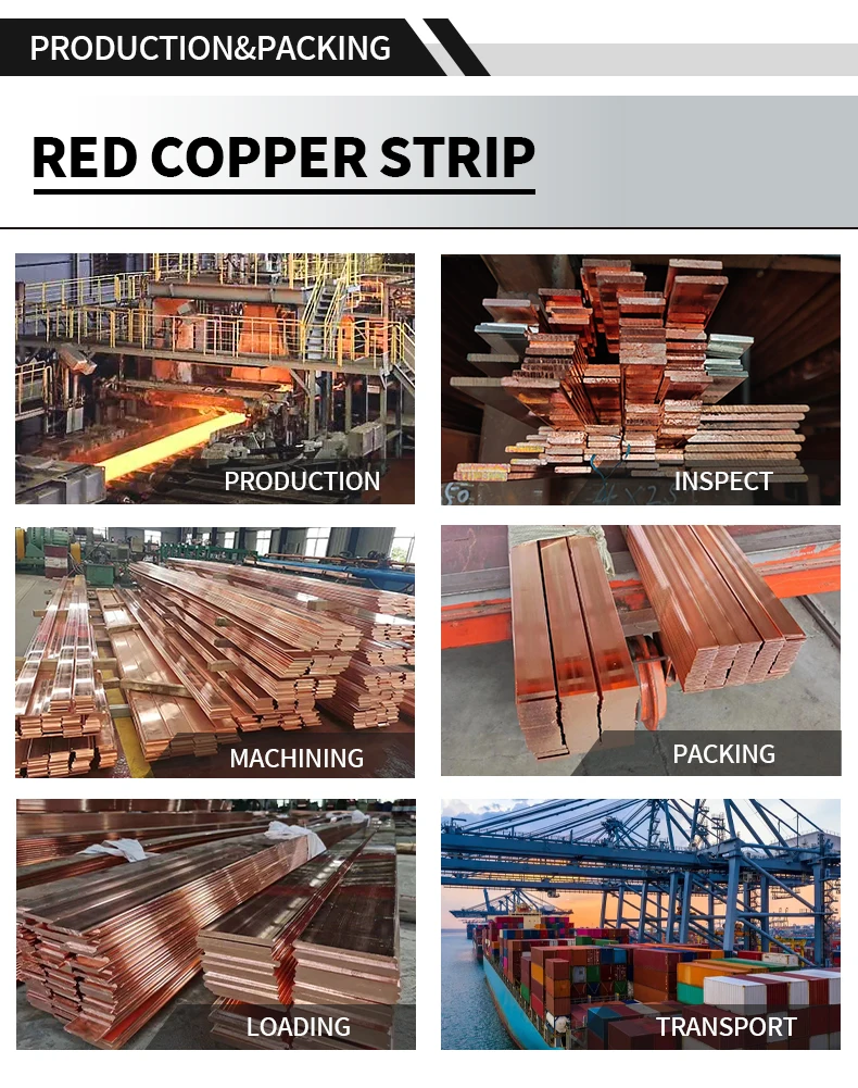 Factory Wholesale Best Price Copper Flat Bar Copper Busbar  Copper Rod Fast Delivery manufacture