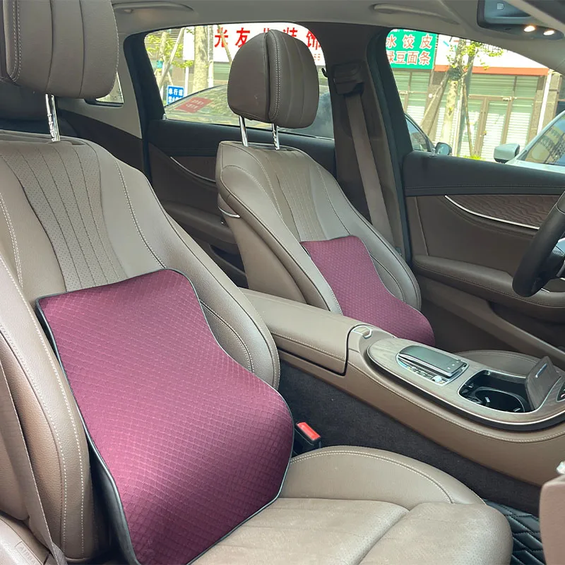 Универсальная мягкая дышащая поясничная Подушка, поддерживающая подушка, Автомобильная подушка с медленным восстановлением формы, поясничная Подушка с 3D эффектом Памяти, автомобильная поясничная подушка