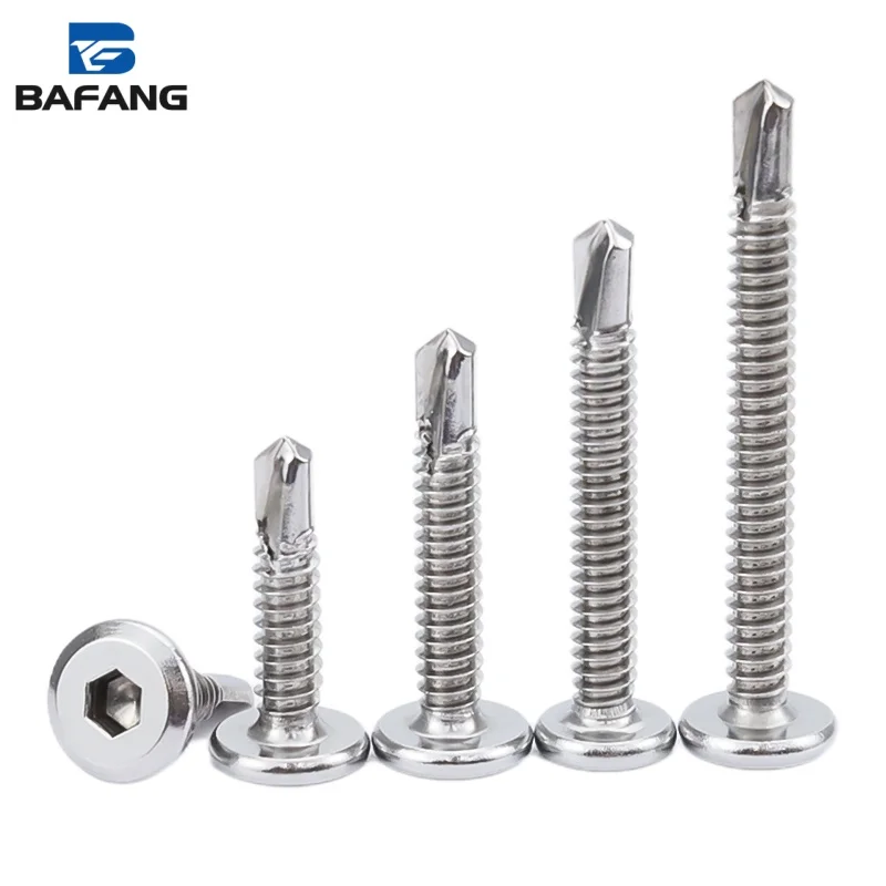 High-Strength Class 8 Grade Stainless Steel Flat Head Self Tapping Screw Metric for Drywall Furniture Installation