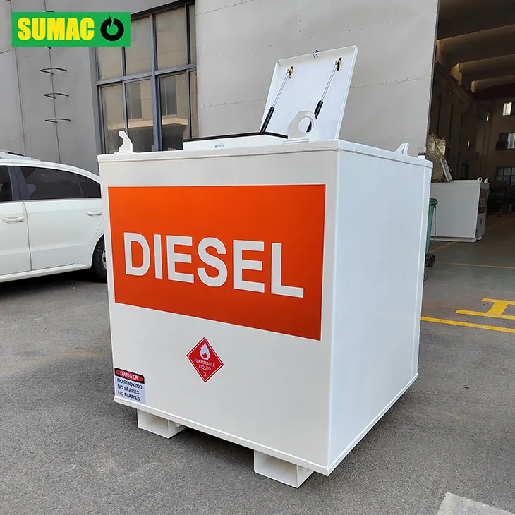 Double walled carbon steel bunded fuel diesel storage tank factory