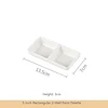White 5-inch Rect 2-Well Palette