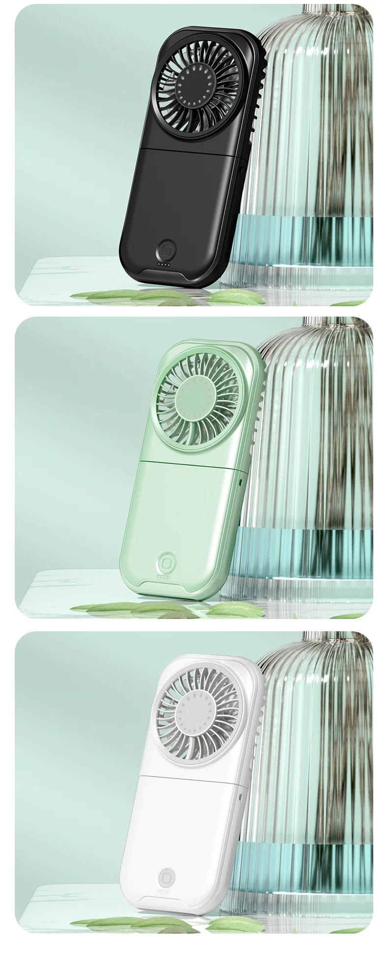 Handheld Mini Fan, Portable, USB, 3000mAh - detail 12