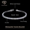 White Gold Plated 4mm