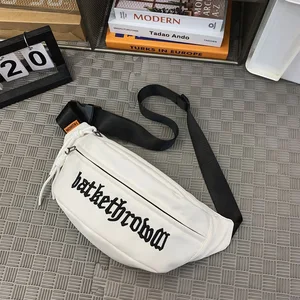 2026 New Design Men's Chest Bag Small Japanese Style Crossbody Shoulder Waist Sling Bag Trendy Sports Zipper Closure