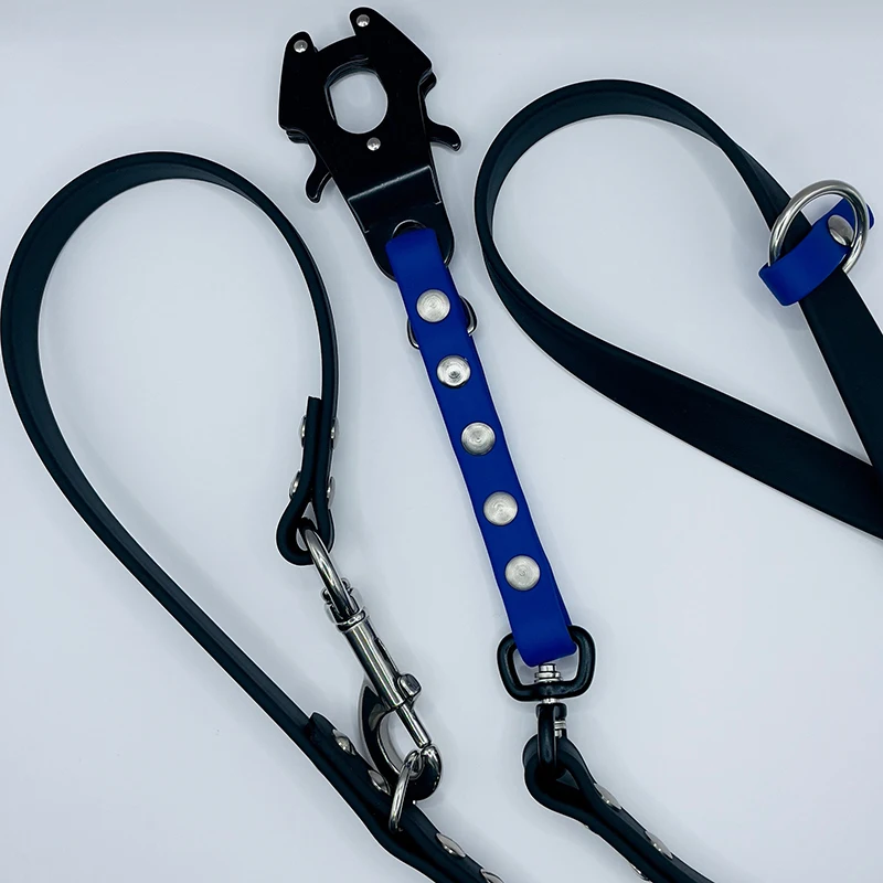 Custom Large Waterproof Dog Collar With Metal Buckle Pvc Vegan Pu