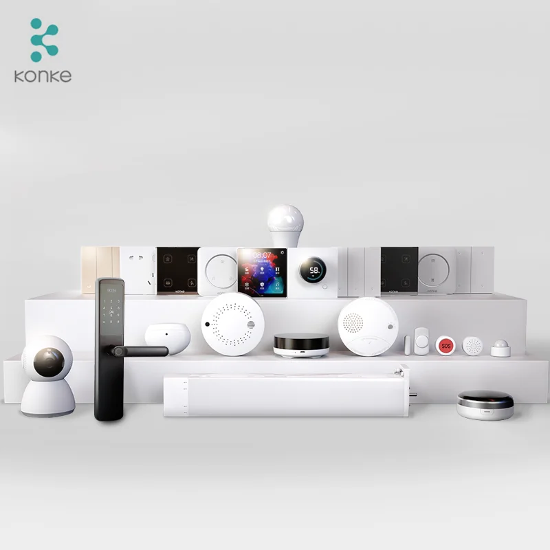 2023 EU StandardSmartHomeTouch Control PanelSmartHomeAutomation Gateway With Built-in Alexa Voice Control Tuya thumbnail 2