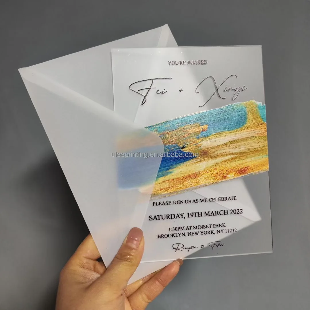 Custom Printed Logo Plastic Clear PVC Transparent Digital Business Card ...