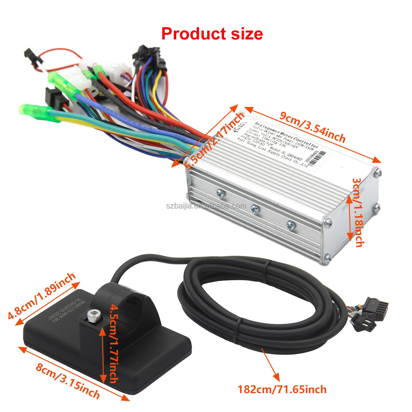 Wholesale Brainpower Motor Kit for Electric Scooter Repair Conversion S866 Speed Display Controller 24V 36V Scooter Accessories