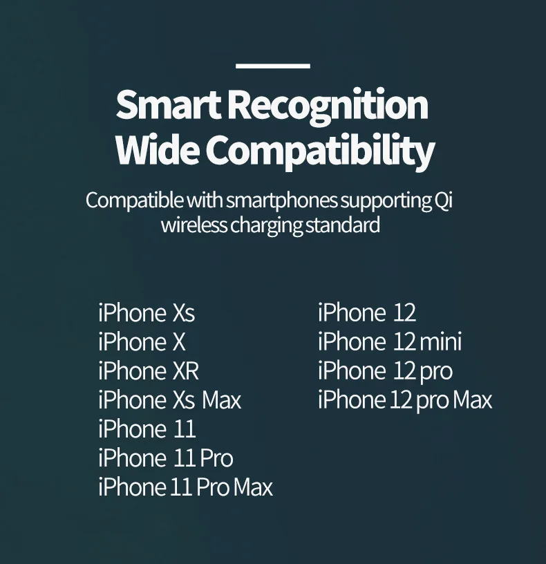 
 Заводское оптовое высокое качество 15 Вт i12 Быстрое беспроводное зарядное устройство с магнитом  