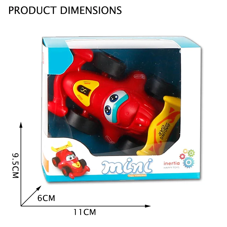
 Красочный пластиковый мини мультяшный рекламный инерционный гоночный автомобиль игрушки для ребенка  