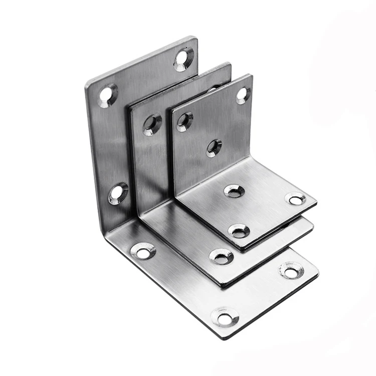 CAIYI Hardware Factory Standard Thick Galvanized Decorative Small Angle Stainless Steel Corner Brace Bracket for Wood Furniture