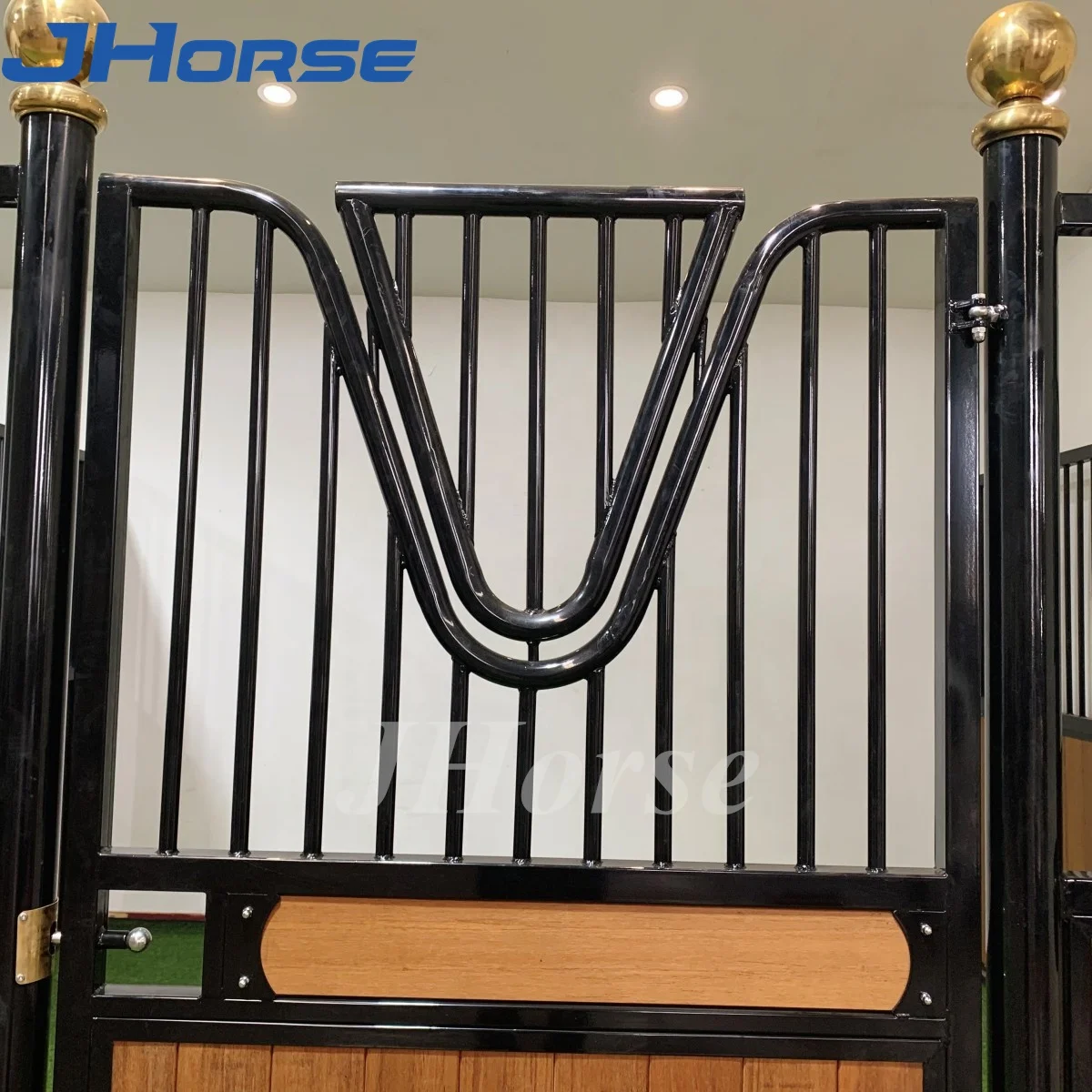 Free Standing Horse Equipment Equestrian Bamboo Steel Horse Stable