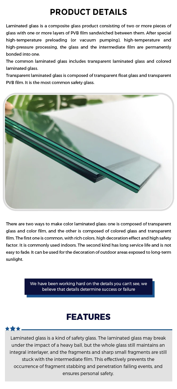 Curtain Wall Tempered Laminated Glass Floor Laminated Glass Fence - Buy 