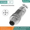 Rosca de tornillo del varón PG9 DE LA M12-A-5 recta
