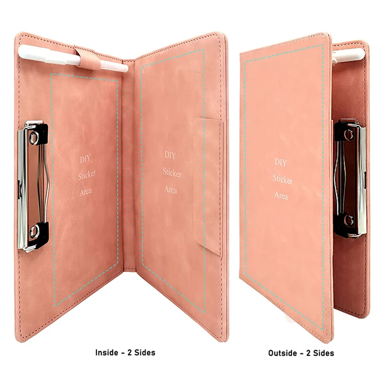 Multiple colors A4 PP portable waterproof clipboard writing pad with matte texture for school supplies and office accessories