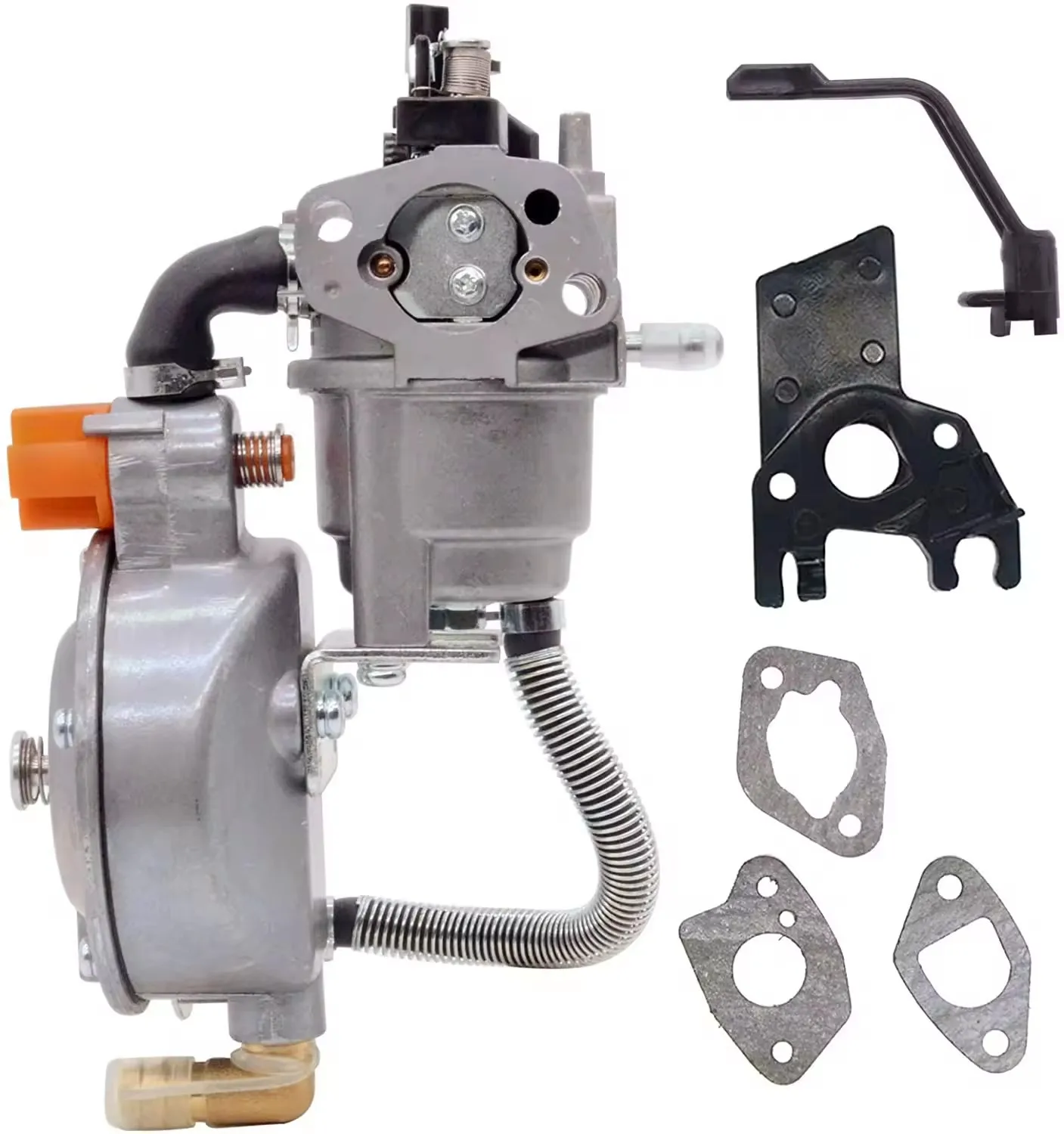 Carburetor Dual Fuel Conversion Kit for Honda GX160 GX200 168F 170F 2KW-2.8KW Generator Engine LPG Gasoline Carb Assembly