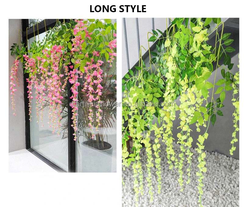 Factory Wedding Centerpieces Decoration Silk Wisteria Flowers Hanging