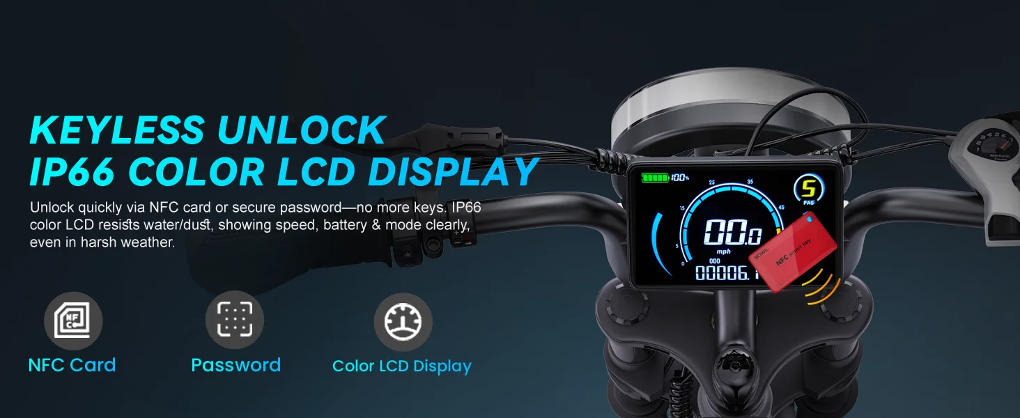 DTTZH F6S Adult Electric Mountain Bike 48V 25AH Brushless Motor 7-Speed ...