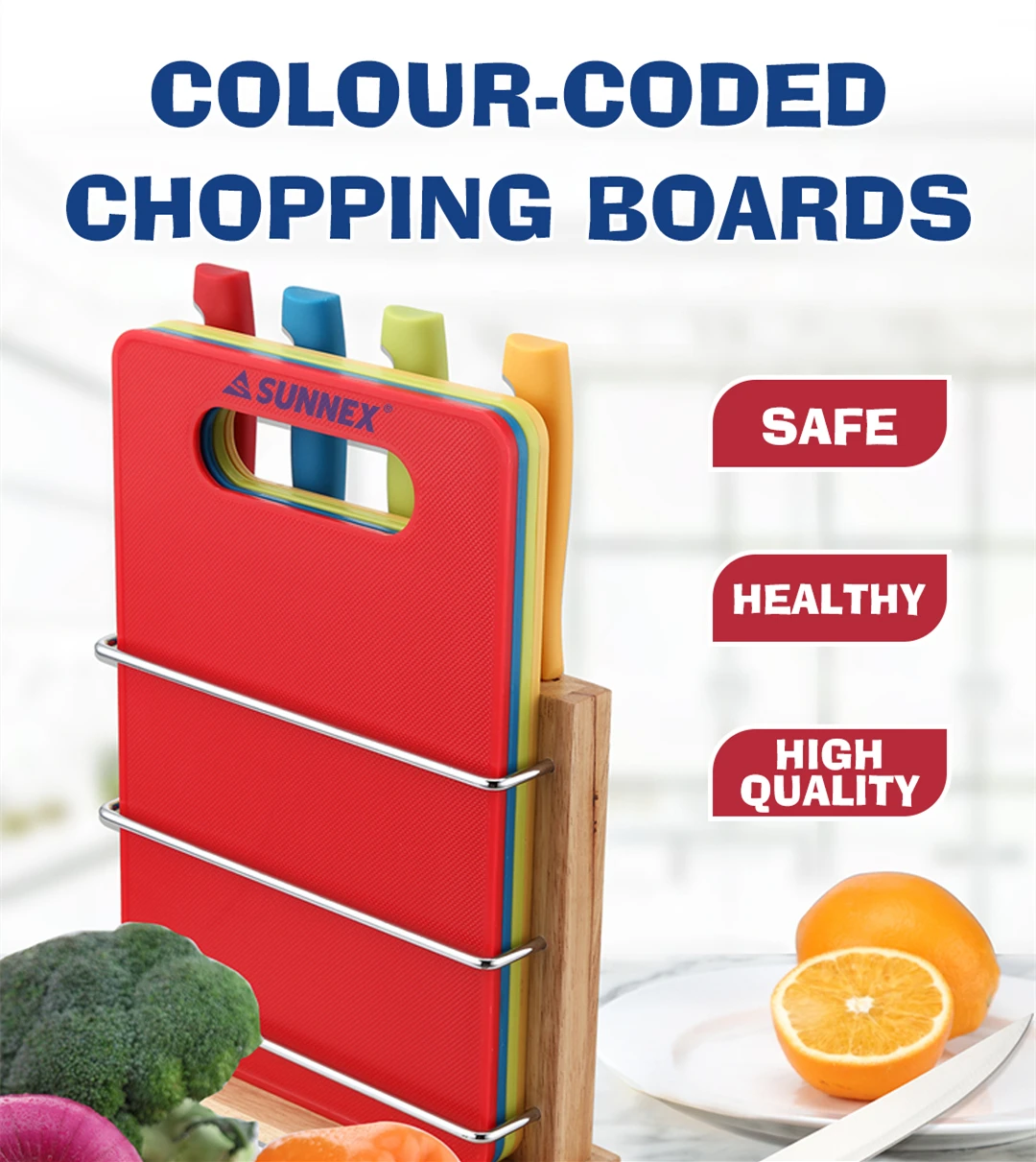 10 X 6 X 0.4 Polypropylene Chopping Boards Manufacturers - SUNNEX