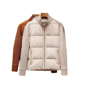 Men's  Knitted Cashmere Jacket Winter Warm Zipper Windproof Anti-Pilling MYAKON