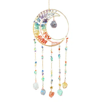 Crystal Weaving Creative Gifts High-end Commemorative Festival Gifts Colored Crushed Stone Suncatcher Handicrafts Crystal