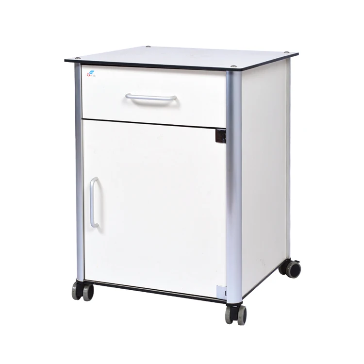 Больничные прикроватные шкафы, регулируемый по высоте обеденный стол с газовой пружиной, Больничная мебель 340 шт. Доступно 4 ролика