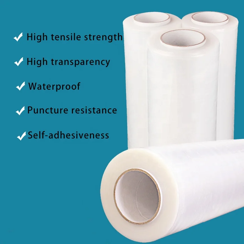 Factory Price Plastic Soft Pe/lldpe Transparent Pallet Stretch Wrap, Cast Hand Stretch Film Shrink Wrap Film / Stretch Film