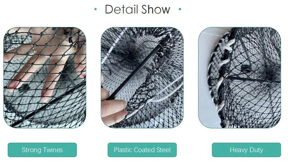 Factory Price Aquaculture Crab Traps Folding Fishing Nets Square