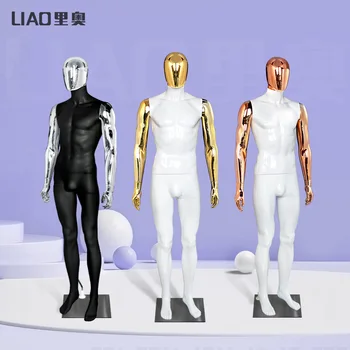 Articulated Egghead Male Mannequin with Articulated Hands: White – Mannequin Madness